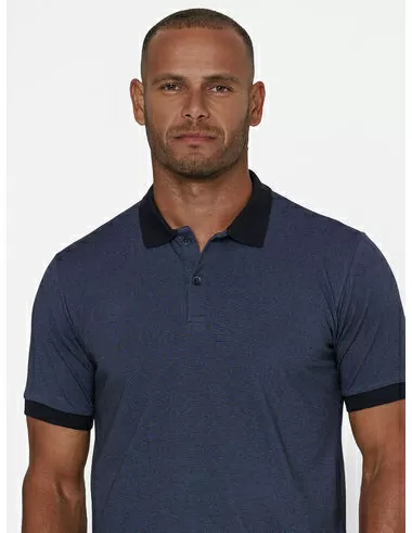 imagem de Polo Malha Fil A Fil Azul Marinho