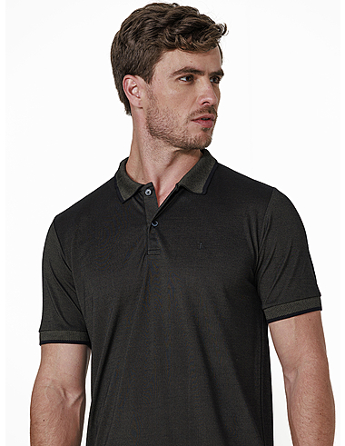 imagem de Polo Malha Modal Span  PRETO