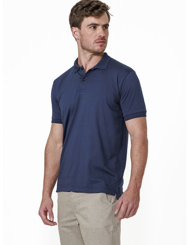 imagem de Polo Malha Pima Azul Marinho