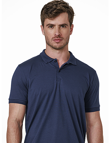 imagem de Polo Malha Pima Azul Marinho