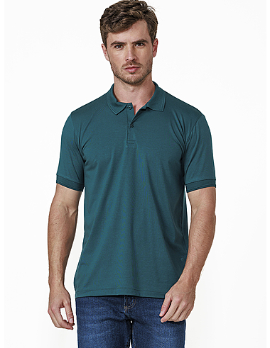 imagem de Polo Malha Pima Verde Escuro