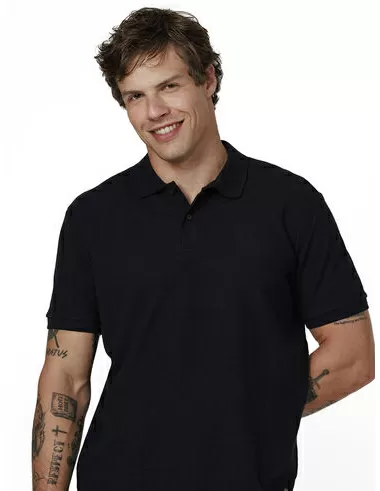 imagem de Polo Malha Waffle Preto