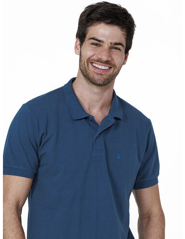 imagem de Polo Piquet Behring Azul Safira