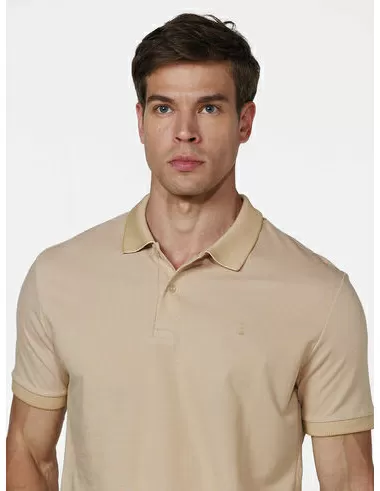 imagem de Polo Piquet Binado Light Khaki