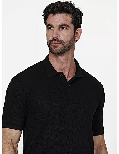 imagem de Polo Piquet Heritage Preto