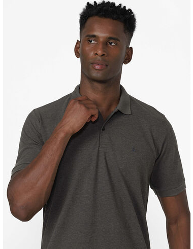 imagem de Polo Piquet Mescla Volt Musgo/Preto