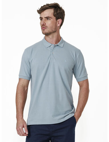imagem de Polo Piquet Orla Azul Nevoa