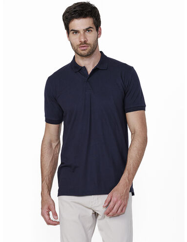imagem de Polo Piquet Pima Azul Marinho