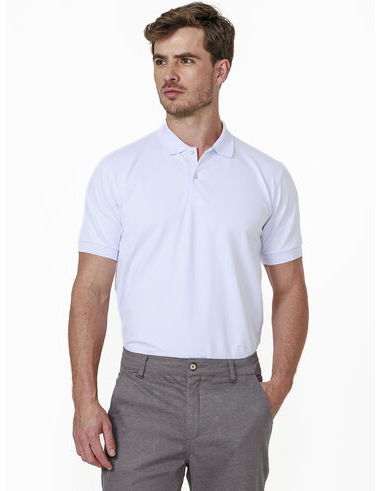 imagem de Polo Piquet Pima Royalty Branco
