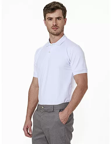 imagem de Polo Piquet Pima Royalty Branco