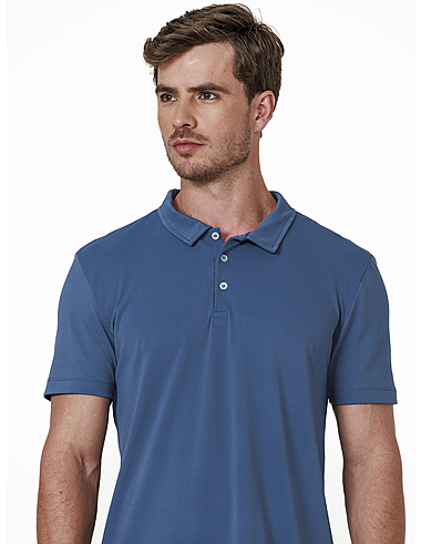 imagem de Polo Piquet Poliamida Indigo