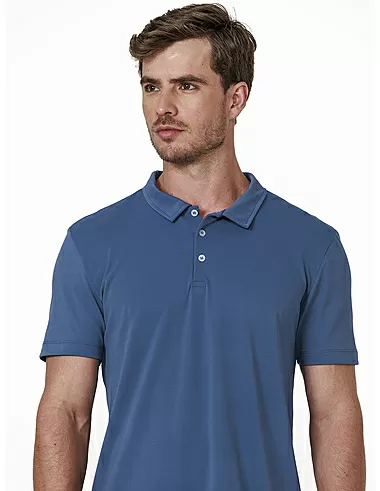 imagem de Polo Piquet Poliamida Indigo