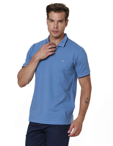 imagem de Polo Piquet Span Perry Azul