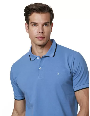 imagem de Polo Piquet Span Perry Azul