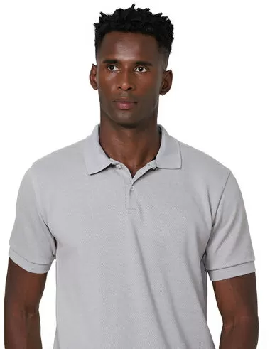 imagem de Polo Piquet Textura Coast Cinza