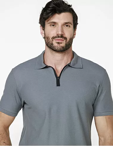 imagem de Polo Piquet Zper Hive Grafite