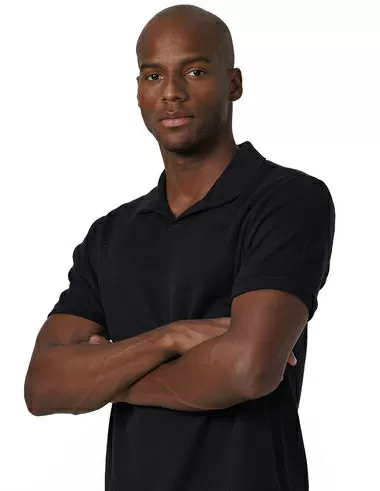 imagem de Polo Relax Malha Tricot Preto
