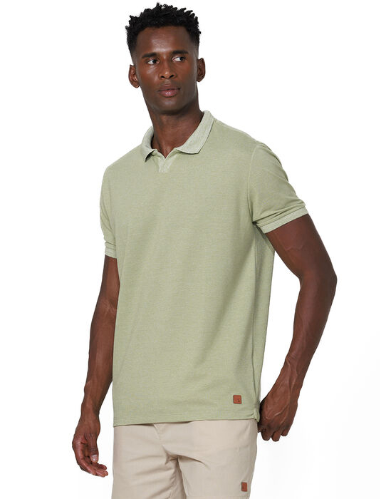 imagem de Polo Relax Piquet Moulinê Verde