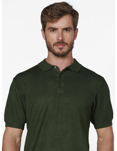 imagem de Polo Tricot Finlândia Verde Musgo