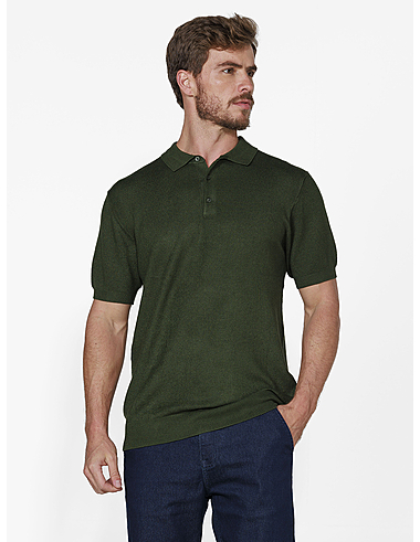 imagem de Polo Tricot Finlândia Verde Musgo