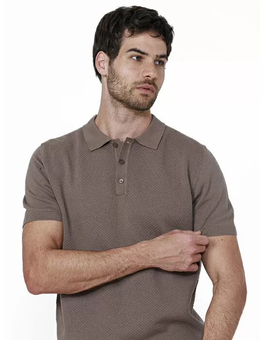 imagem do produto Polo Tricot Manga Curta Favo