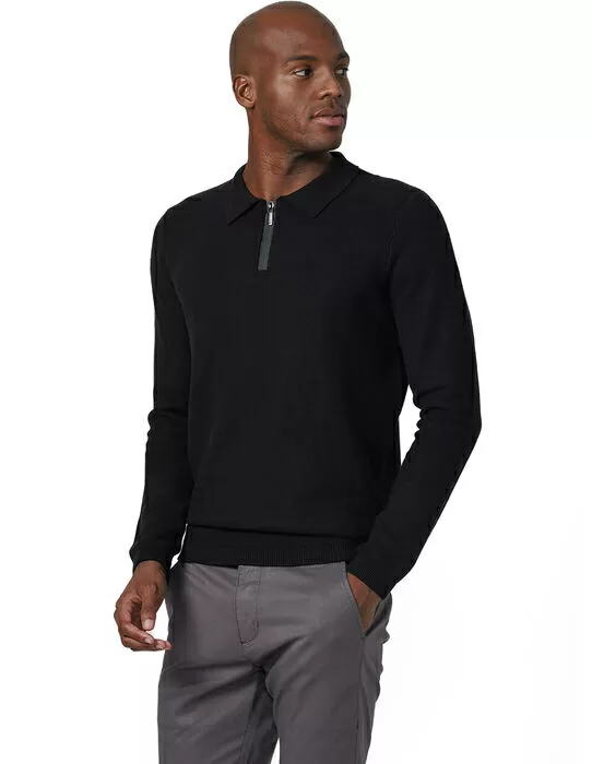 imagem do produto Polo Tricot Manga Longa Z�per