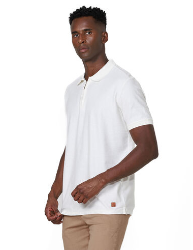 imagem de Polo Zíper Malha Sarja