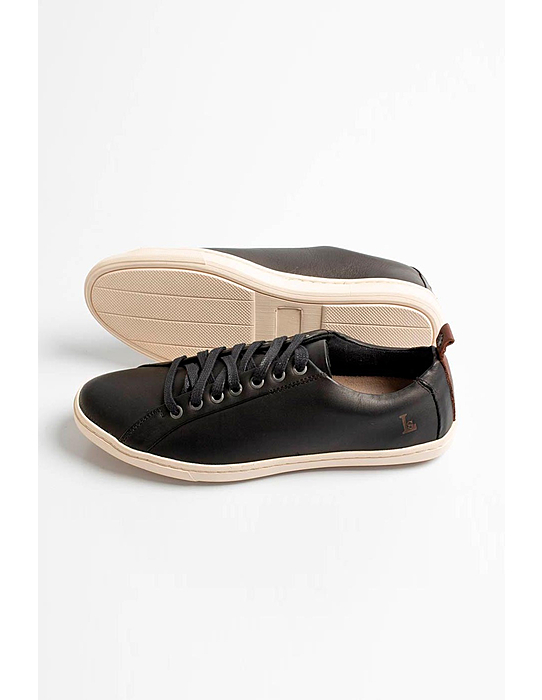 Calçados Casual Sapatênis Com Cadarço Preto