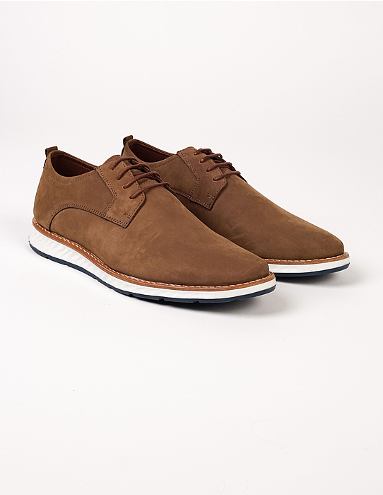 imagem de Sapato Casual Derby Nobuck Tabaco