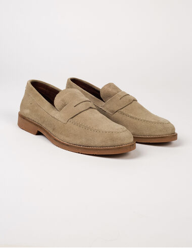 imagem de Sapato Loafer Camurça Areia