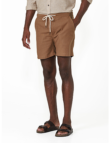 imagem de Short Chino Linho Pipa  Marrom