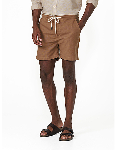 imagem de Short Chino Linho Pipa  Marrom