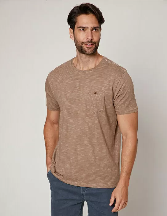 imagem do produto T-Shirt Fio Tinto Cappucino