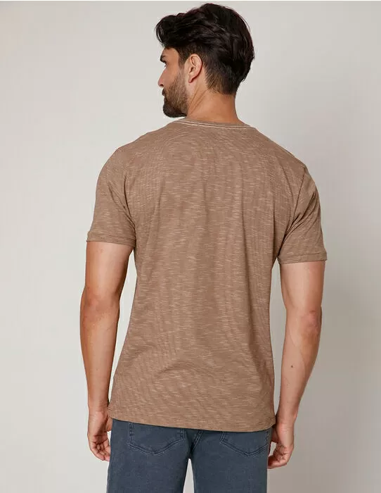 imagem do produto T-Shirt Fio Tinto Cappucino