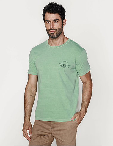 imagem de T-Shirt Folhagem Rio Verde Jade