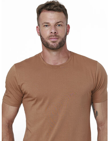 imagem de T-shirt Malha Pima Winter Caramelo