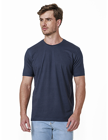 imagem de T-shirt Malha Premium Line Azul Marinho