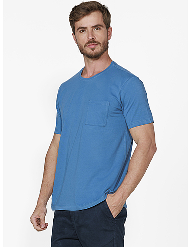 imagem de T-Shirt Malha Spot Azul