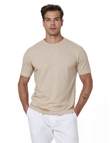 imagem de T-shirt Malha Texturizada Safari Khaki