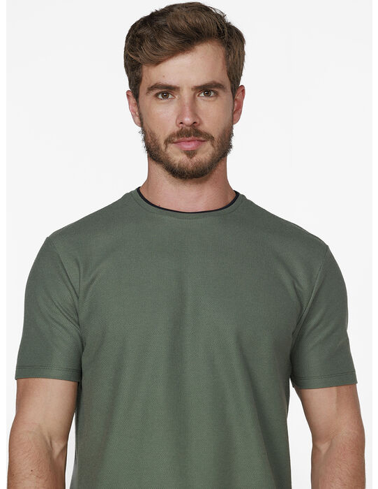 imagem de T-Shirt Malha Vogue Verde Militar