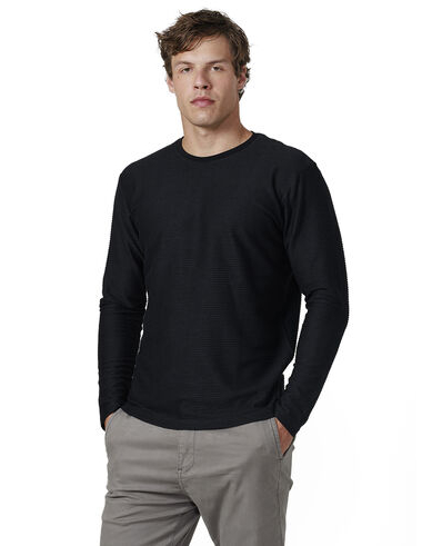 imagem de T-shirt Manga Longa Malha Jazz Preto