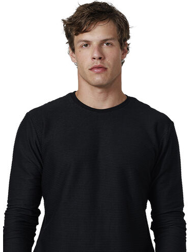 imagem de T-shirt Manga Longa Malha Jazz Preto