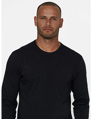 imagem de T-shirt  Manga Longa Pima  Preto