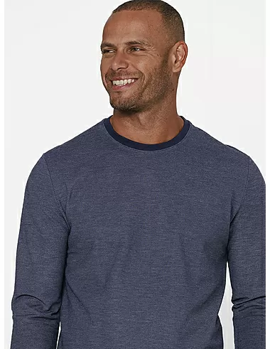 imagem de T-shirt Manga Longa Piquet Craft  Azul Marinho