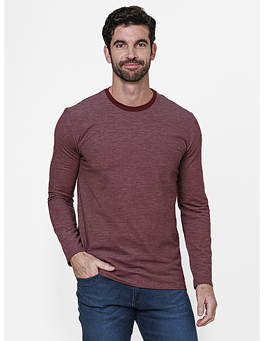 imagem de T-shirt Manga Longa Piquet Craft  Vinho