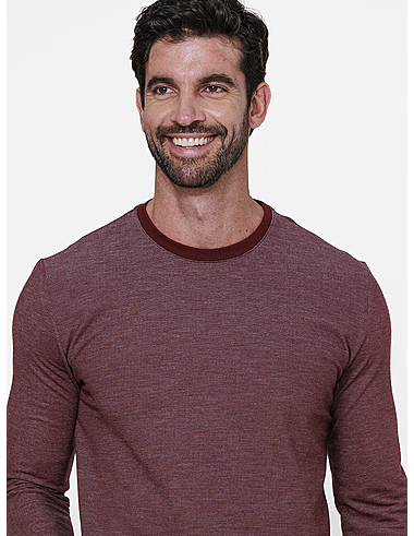 imagem de T-shirt Manga Longa Piquet Craft  Vinho