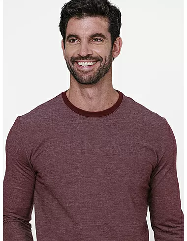imagem de T-shirt Manga Longa Piquet Craft  Vinho