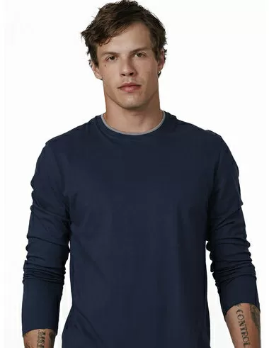 imagem de T-shirt Manga Longa Piquet Quick Azul Marinho