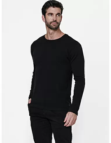 imagem de T-shirt  Manga Longa Quadril Maxi 