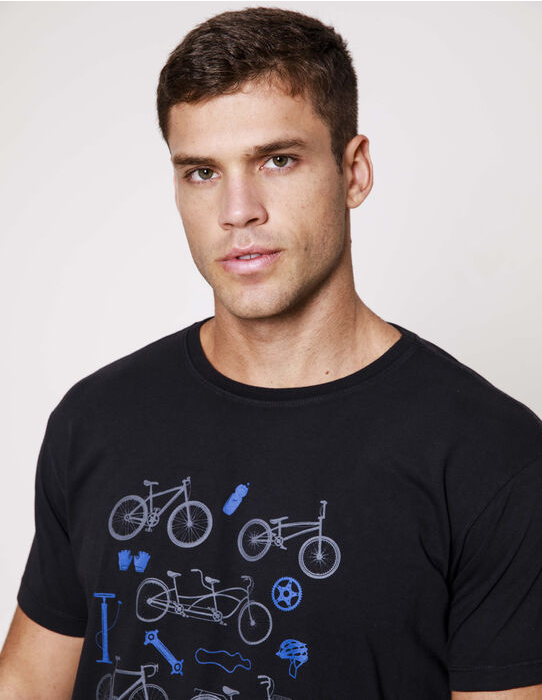 imagem de T-Shirt Multi Bikes Preto